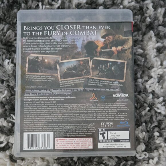 Call of Duty 3 – PS3 Game - Picture 3 of 3